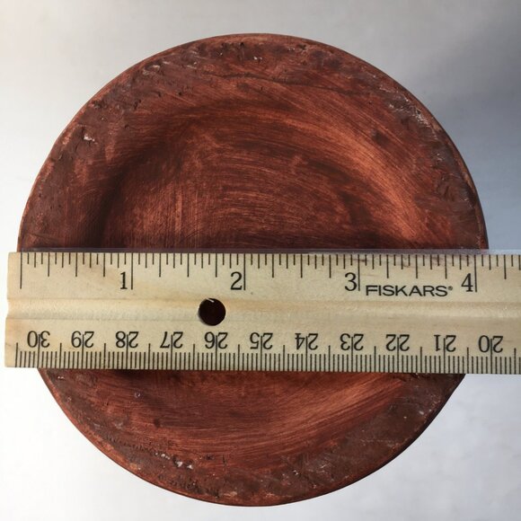 Terracotta Clay Vase Tribal Pattern Intricate Etched Designs - Picture 5 of 7